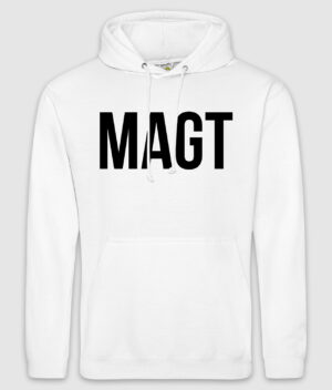 magt logo hoodie white front