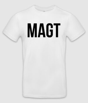 magt logo tshirt white front