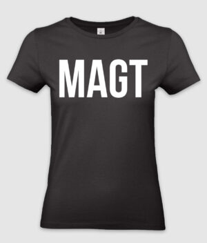 magt logo tshirt women black front